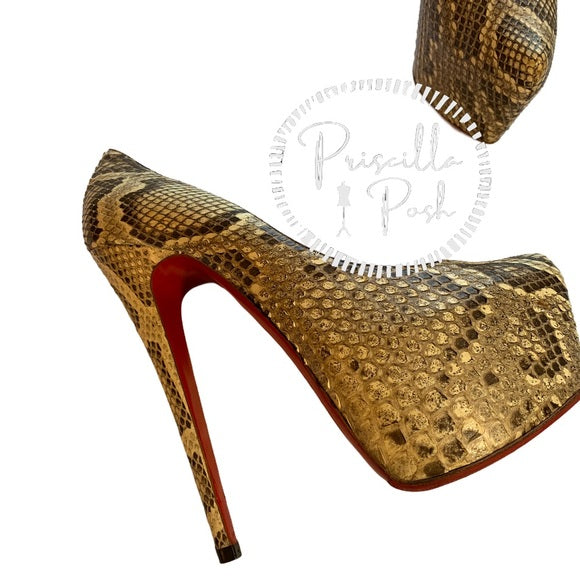 Christian Louboutin Python Daffodile 160 Pumps