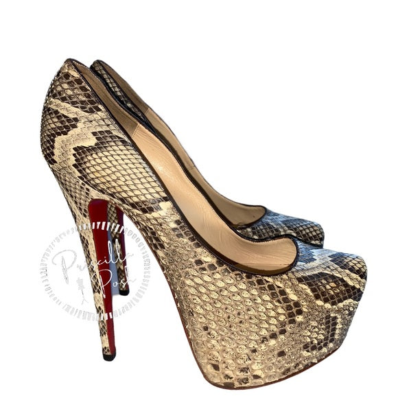 Christian Louboutin Python Daffodile 160 Pumps