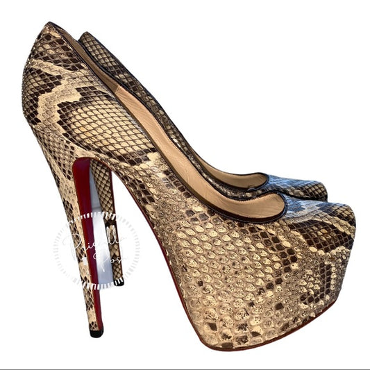 Christian Louboutin Python Daffodile 160 Pumps