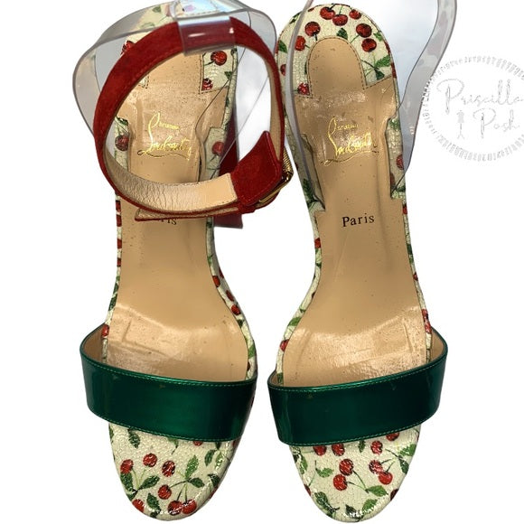 Christian louboutin hot sale cherry sandal