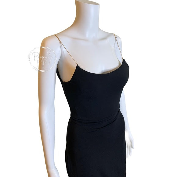 NEW ALEXANDER WANG Jersey Black Chain Strap Dress LBD