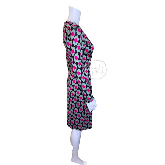 NWT Diane Von Furstenberg 100% Silk Wrap Dress