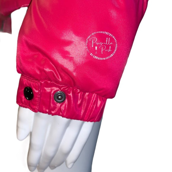 Moncler BADIA Real Down Jacket Hot Pink Puffer