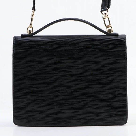 Louis Vuitton Monceau in Black Epi Leather 2-way