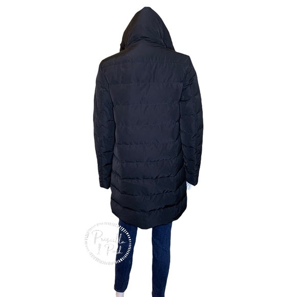 Moncler 'Gerboise' Asymmetrical Zip Down Coat