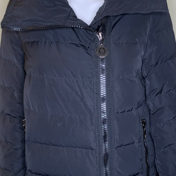 Moncler 'Gerboise' Asymmetrical Zip Down Coat