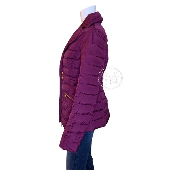 MONCLER Purple Magenta Bretagne Puffer Coat Jacket