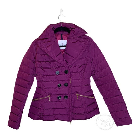 MONCLER Purple Magenta Bretagne Puffer Coat Jacket