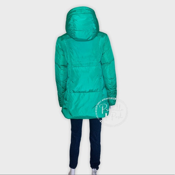 Moncler Teal Blue Green Long Down Puffer Jacket