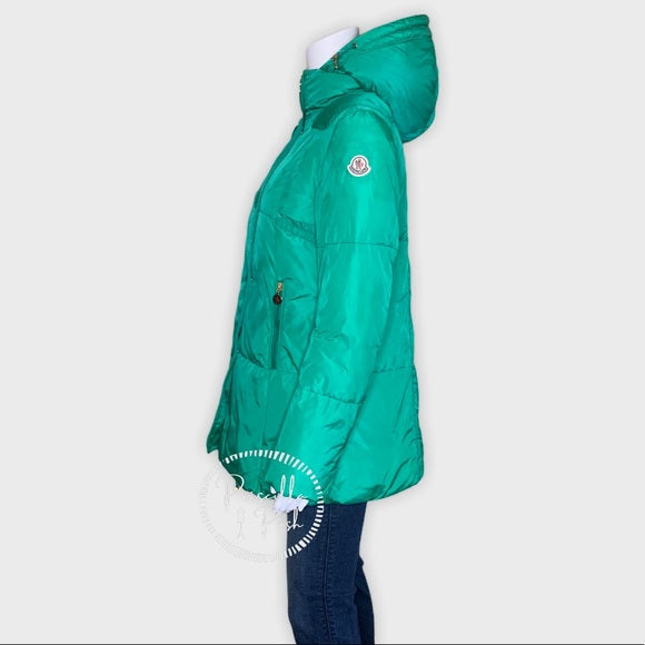 Moncler Teal Blue Green Long Down Puffer Jacket