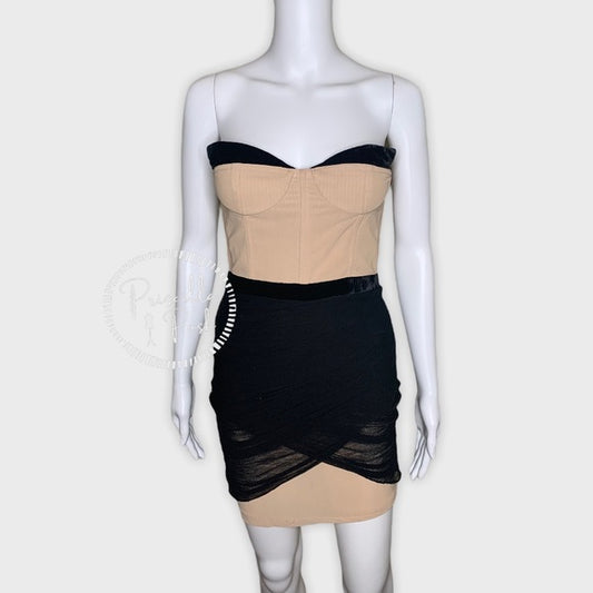 Alexander Wang Two-Tone Corset Dress