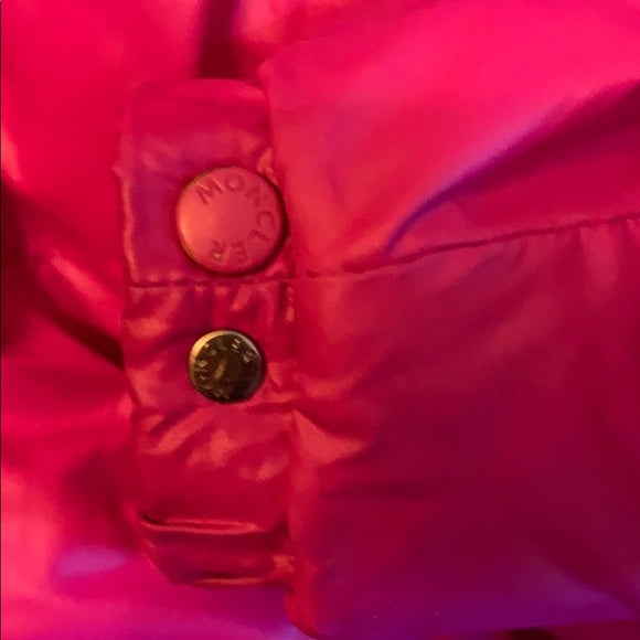 Moncler Bright Pink Goose Down Puffer Winter Coat