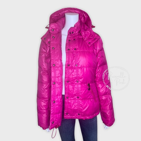 Moncler Bright Pink Goose Down Puffer Winter Coat