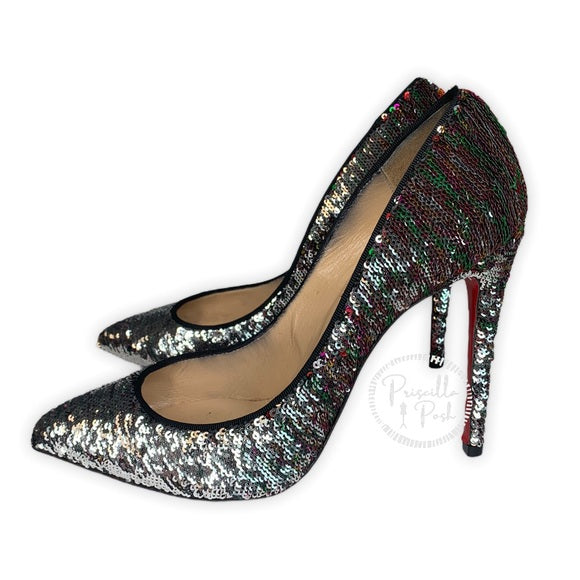 Christian Louboutin Pigalle Follies Sequin Pointy