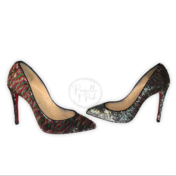 Christian Louboutin Pigalle Follies Sequin Pointy