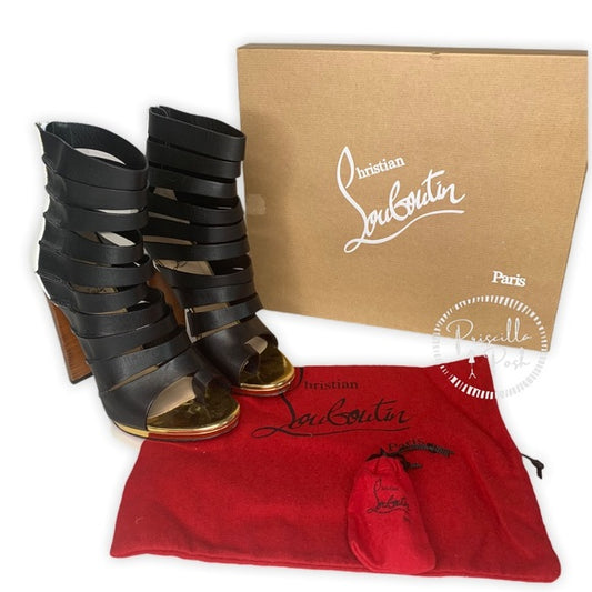Christian Louboutin Decoupata Strappy Sole Boot