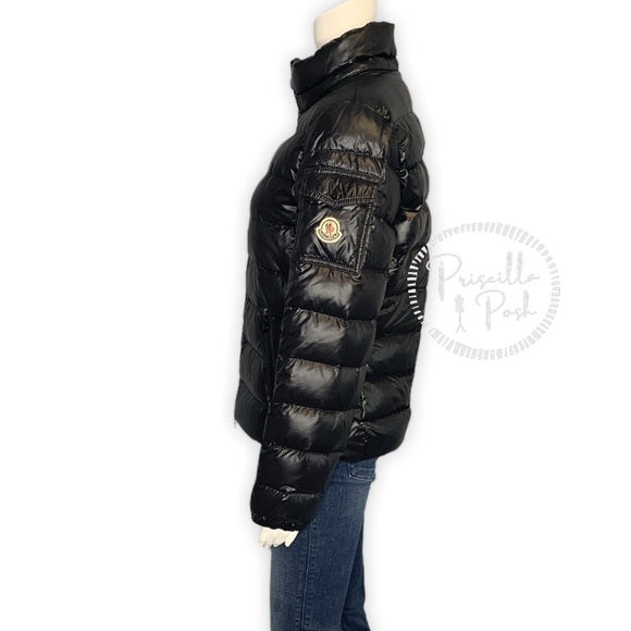 MONCLER Black Down Bady Jacket Puffer Coat Shine