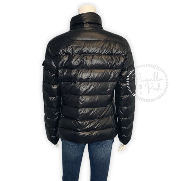 MONCLER Black Down Bady Jacket Puffer Coat Shine