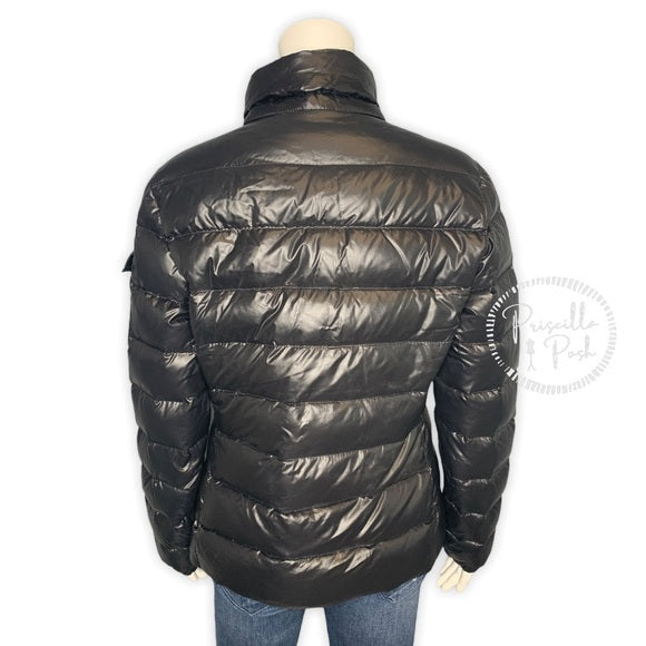 MONCLER Black Down Bady Jacket Puffer Coat Shine