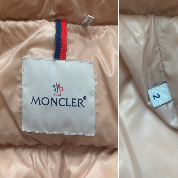 Moncler Red Quilted Puffer Jacket Coat Goose Down