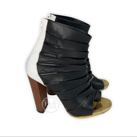 Christian Louboutin Decoupata Open Toe Ankle Boot