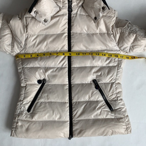Moncler Beige Ivory Goose Down Bady Puffer Jacket