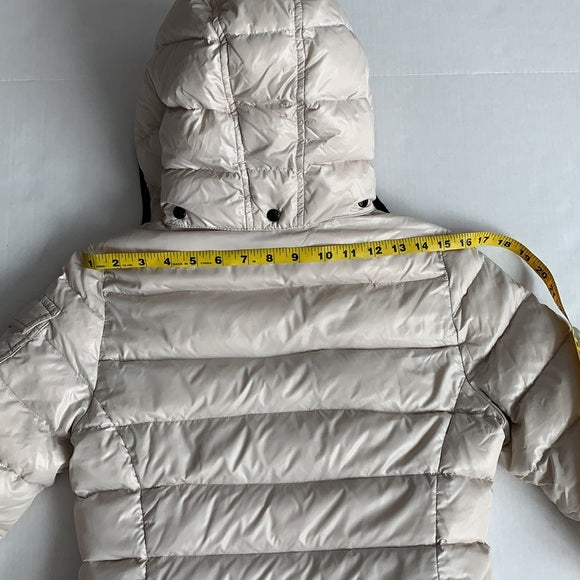 Moncler Beige Ivory Goose Down Bady Puffer Jacket