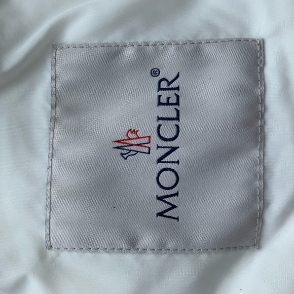 Moncler Ivory White Puffer Jacket Peplum Flounce