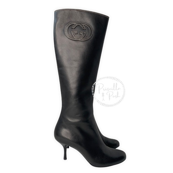 Gucci Stil Pelle S. Cuoio Womens Boots Gucci Soho Black Leather Boots Tall