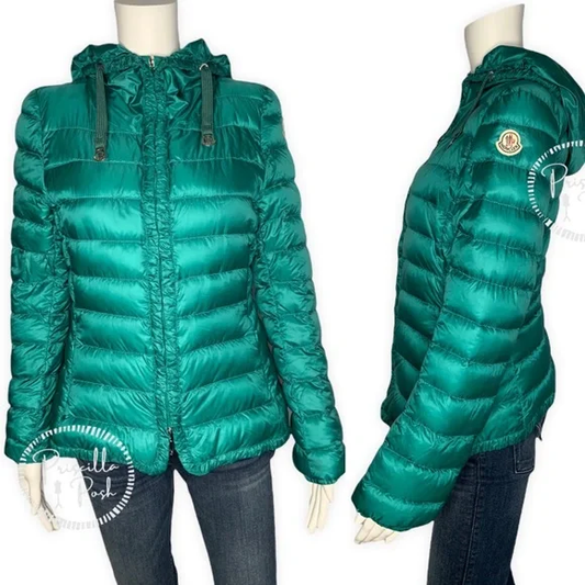 Moncler Blue Green Mayotte Goose Down Puffer Jacket Puffer Coat