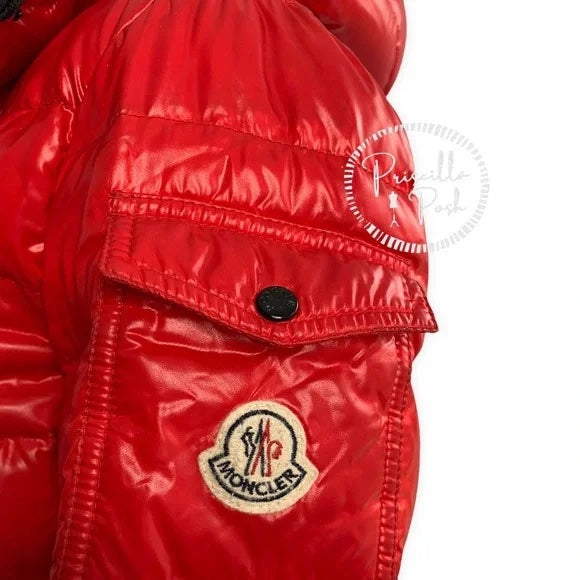 Moncler Red Bady Jacket Red Moncler Puffer Coat