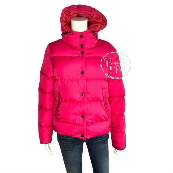 Moncler Pink Goose Down Puffer Jacket Hot Pink Bright Pink Puffer Coat