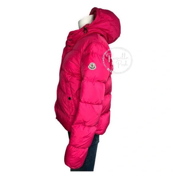 Moncler Pink Goose Down Puffer Jacket Hot Pink Bright Pink Puffer Coat