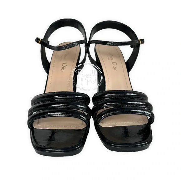 Christian Dior | Dior Call Heeled Sandal 2021-22FW Black Patent Leather