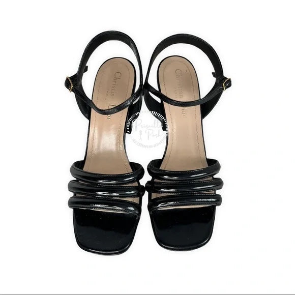 Christian Dior | Dior Call Heeled Sandal 2021-22FW Black Patent Leather
