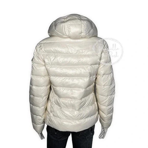Moncler White Bady Short Puffer Jacket White Puffer Coat