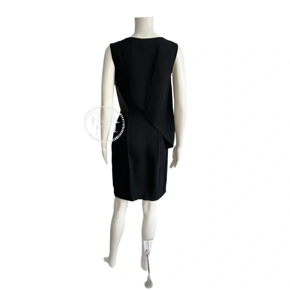 NWT Alexander Wang Asymmetric Draped Dress with Leather Bodice