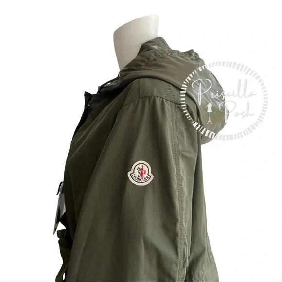 NWT Moncler Olive Green Long Parka Mascate Giubbotto Jacket XL