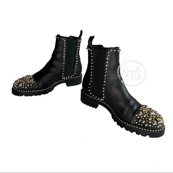 Christian louboutin chasse a clou 2025 leather boot