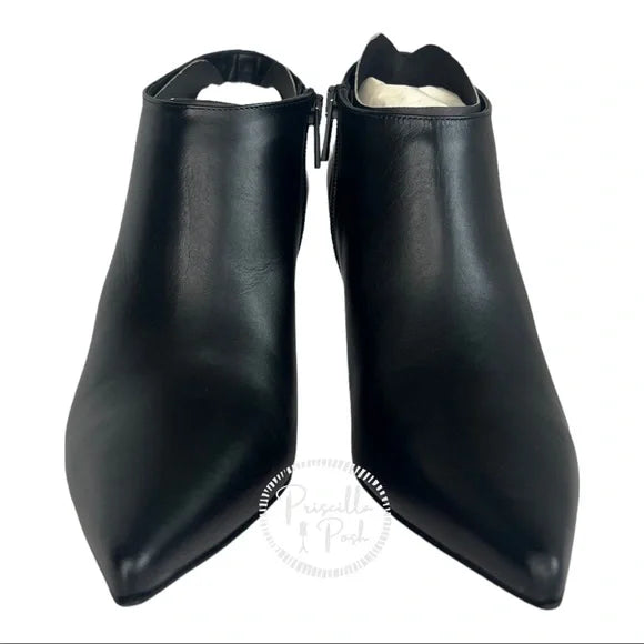 NWB Christian Louboutin Gorgona 85 Leather Ankle Boots Black Leather Pointed Toe